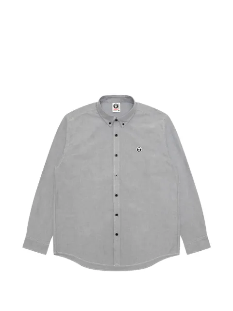 AAPE BY *A BATHING APE® Moonface-patch button-down shirt