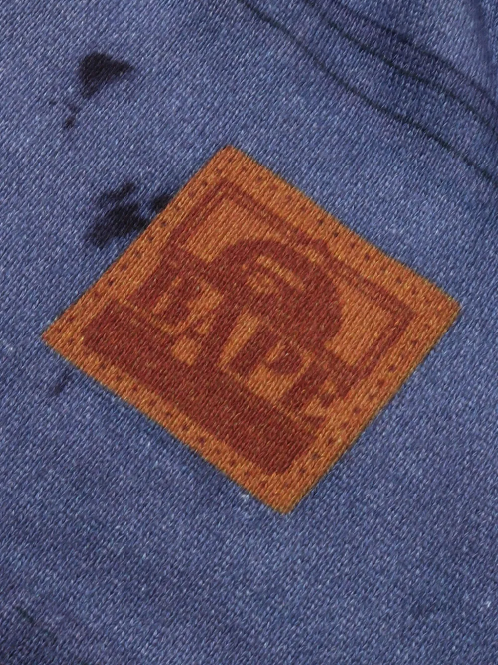 A BATHING APE Shorts met logoprint Blauw