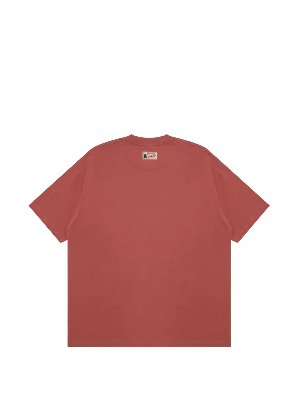 AAPE BY *A BATHING APE T-shirt met logopatch Rood