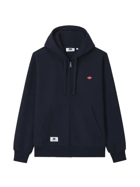 CHOCOOLATE logo-patch zip-up hoodie