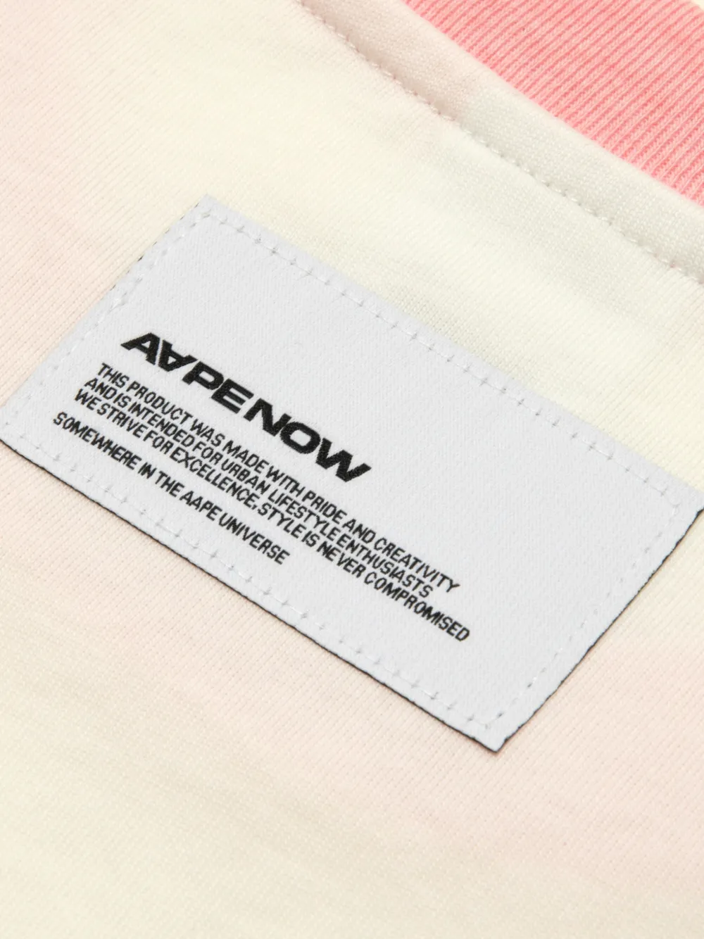 AAPE BY *A BATHING APE AAPENOW T-shirt met raglan mouwen en hartpatch Roze