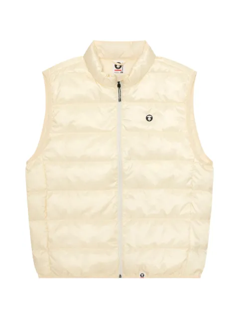AAPE BY *A BATHING APE® quilted logo-patch gilet