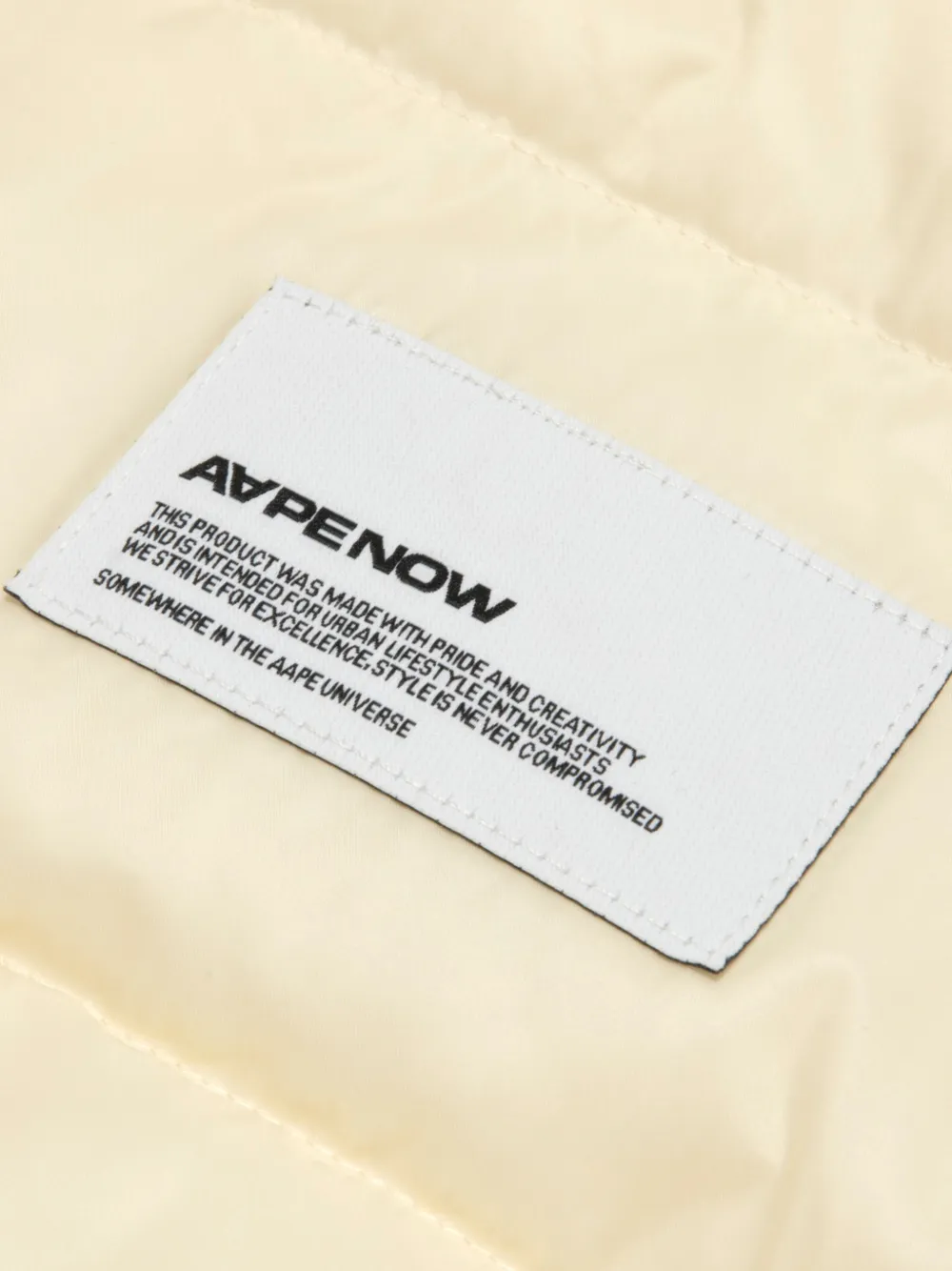 AAPE BY *A BATHING APE Bodywarmer met logopatch Beige