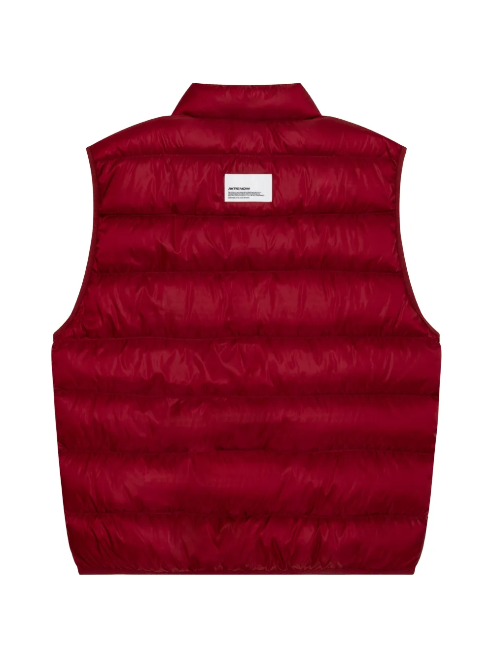 AAPE BY *A BATHING APE Moonface gewatteerde bodywarmer met logo-patch Rood