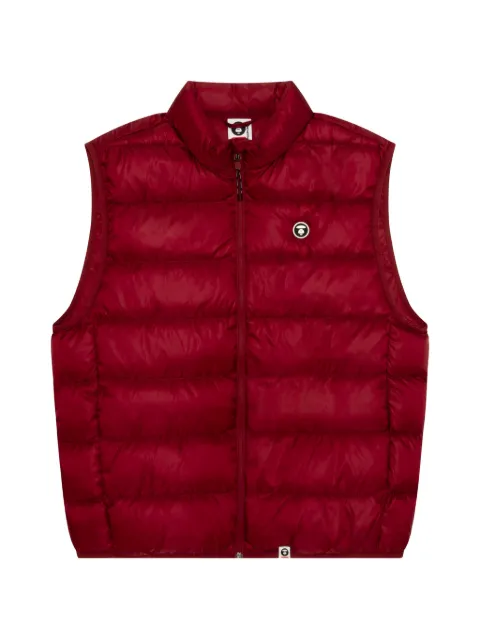 AAPE BY *A BATHING APE® Moonface logo-patch quilted gilet