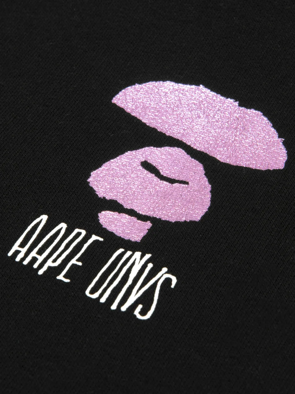 AAPE BY *A BATHING APE AAPEUNVS hoodie met trekkoord en logoprint Zwart