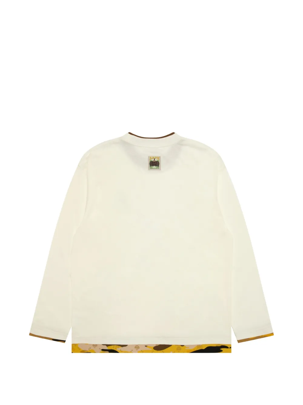 AAPE BY *A BATHING APE T-shirt met lange mouwen Beige