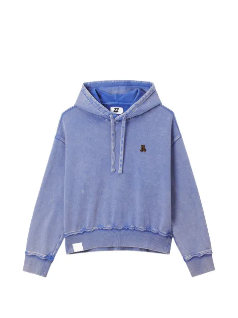 izzue graphic-print cotton hoodie