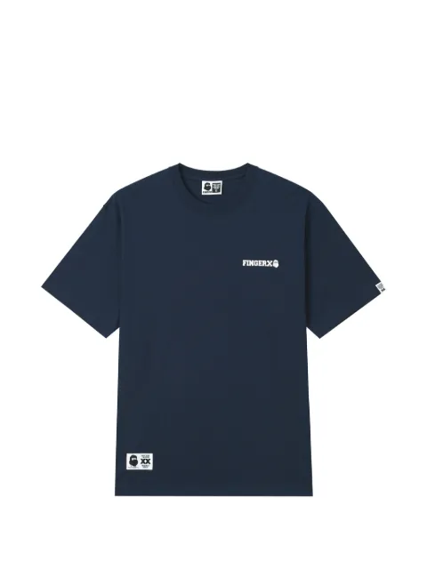 FINGERCROXX camiseta de algodón con logo estampado