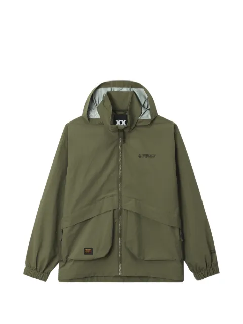 FINGERCROXX logo-print hooded jacket
