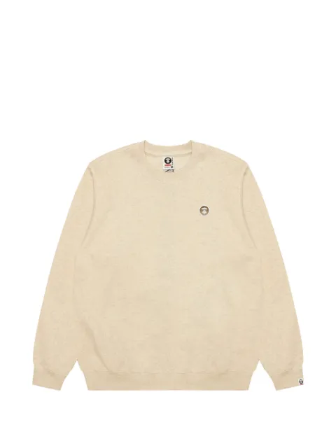 AAPE BY *A BATHING APE® logo-patch crew-neck sweatshirt