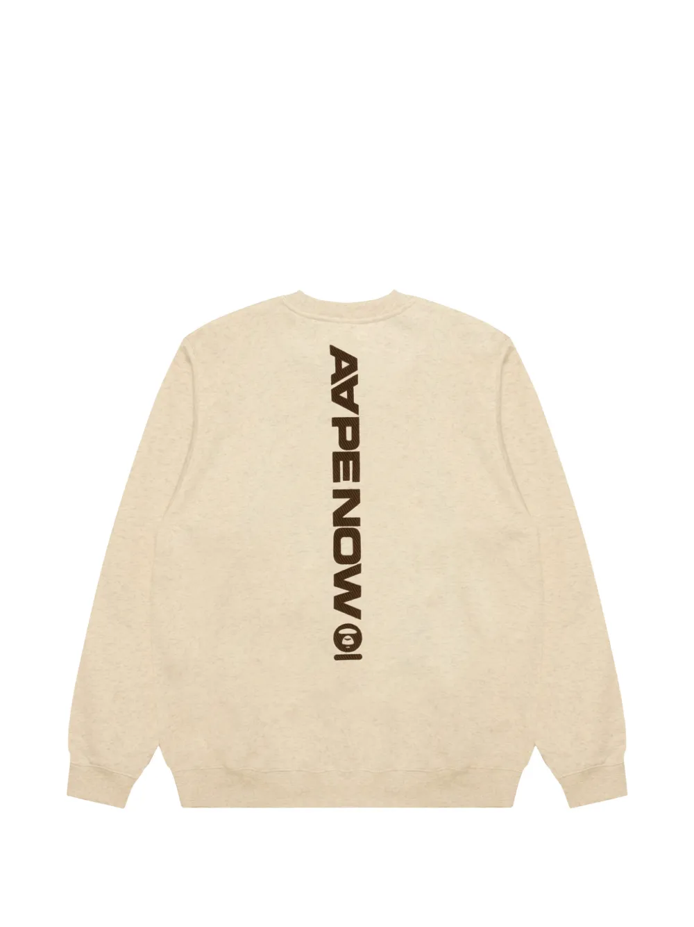 AAPE BY *A BATHING APE Sweater met logopatch Beige
