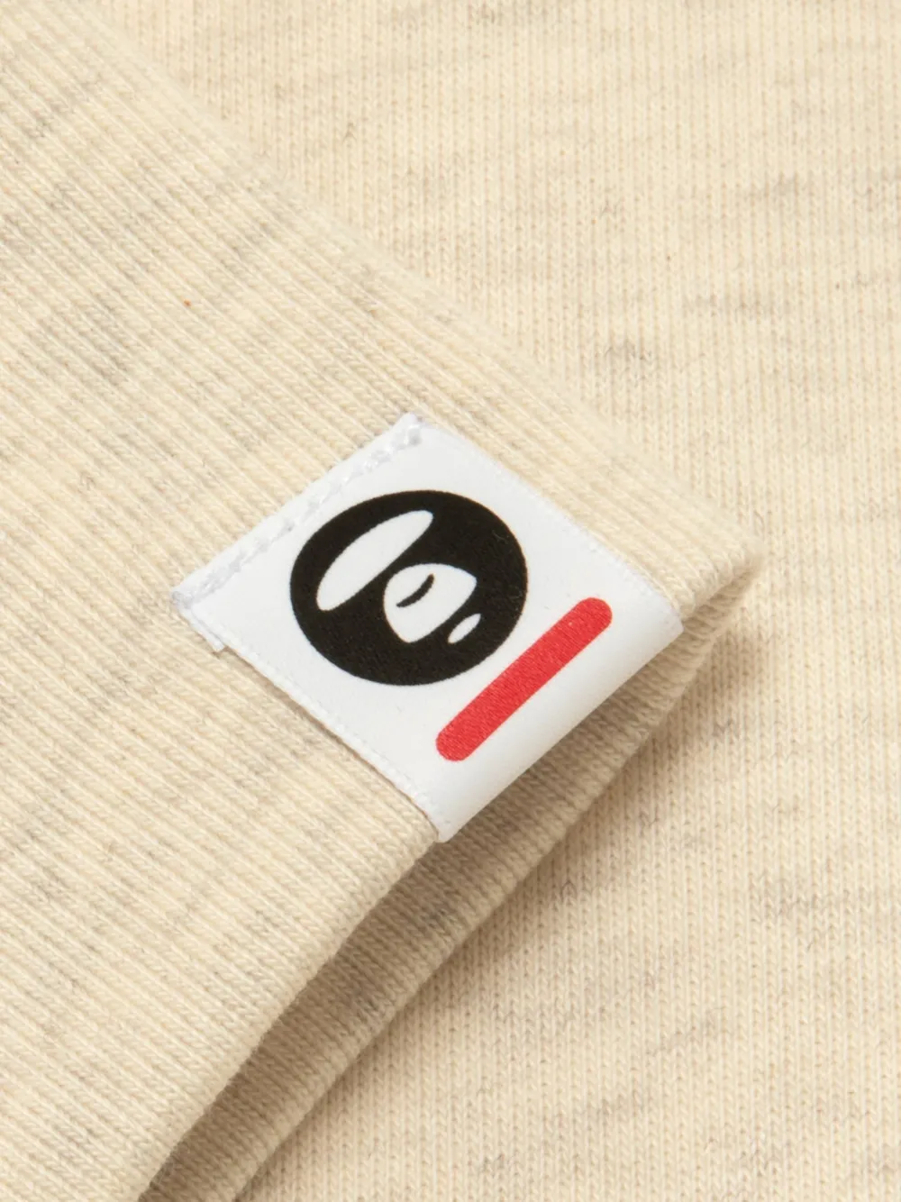 AAPE BY *A BATHING APE Sweater met logopatch Beige