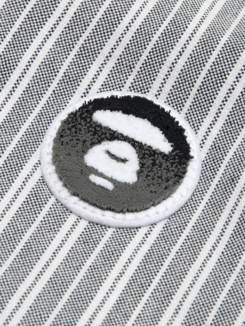 AAPE BY *A BATHING APE Gestreept overhemd Zwart