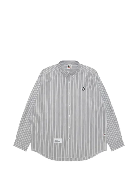 AAPE BY *A BATHING APE® striped button-down shirt