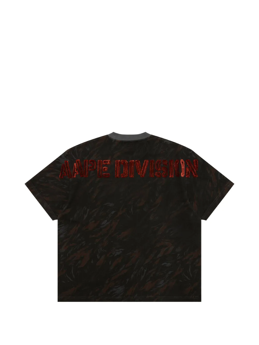 AAPE BY *A BATHING APE AAPEUNVS T-shirt met camouflageprint en borduurwerk Zwart