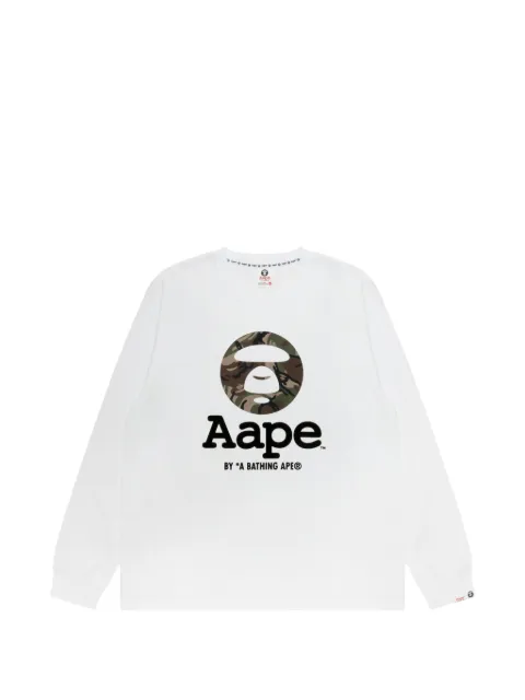 AAPE BY *A BATHING APE® t-shirt à imprimé camouflage et logo