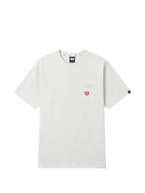 FINGERCROXX heart-patch pocket T-shirt