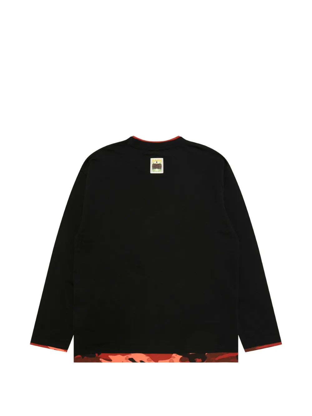 AAPE BY *A BATHING APE T-shirt met gelaagd effect en logopatch Zwart