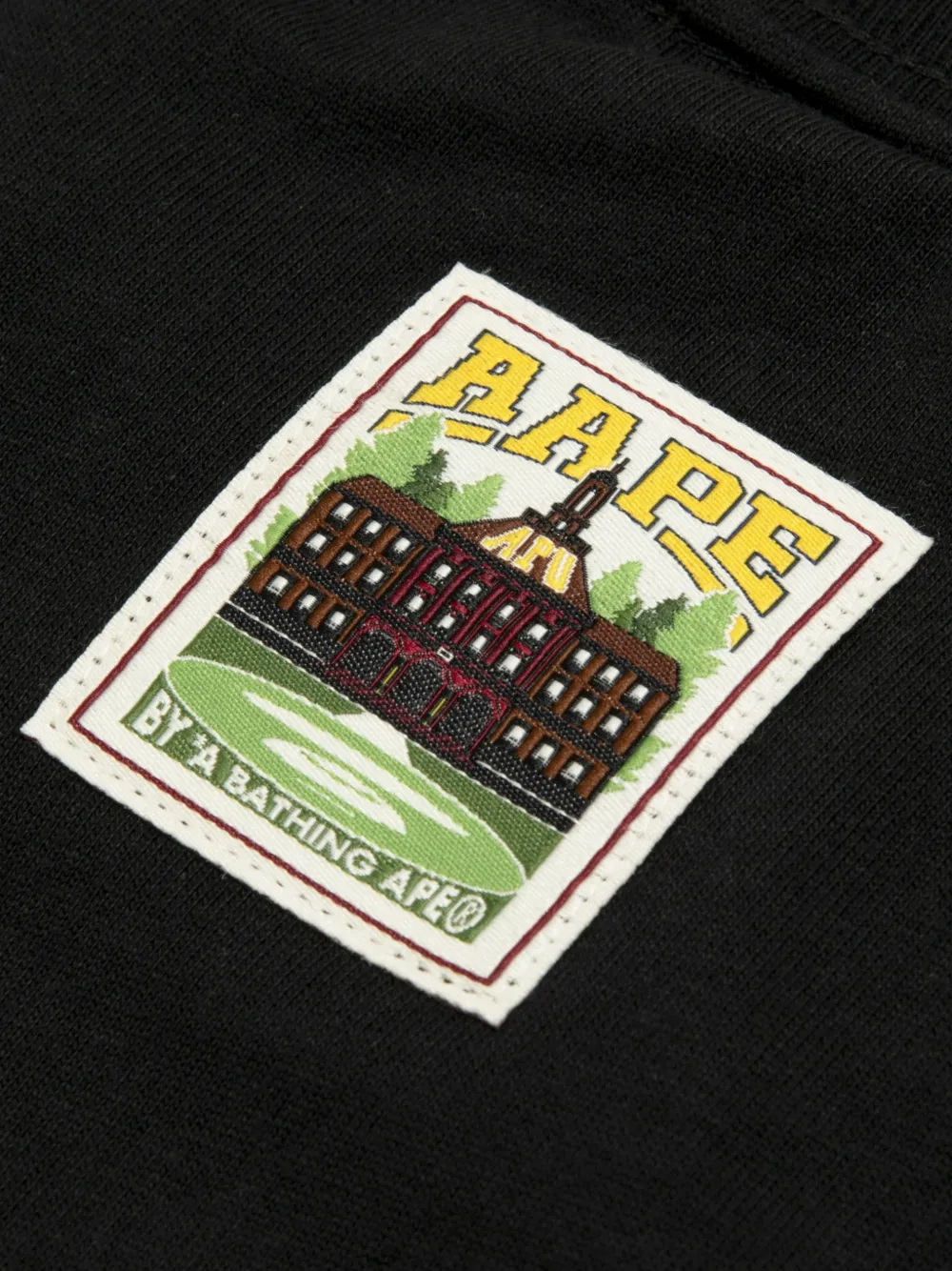 AAPE BY *A BATHING APE T-shirt met gelaagd effect en logopatch Zwart