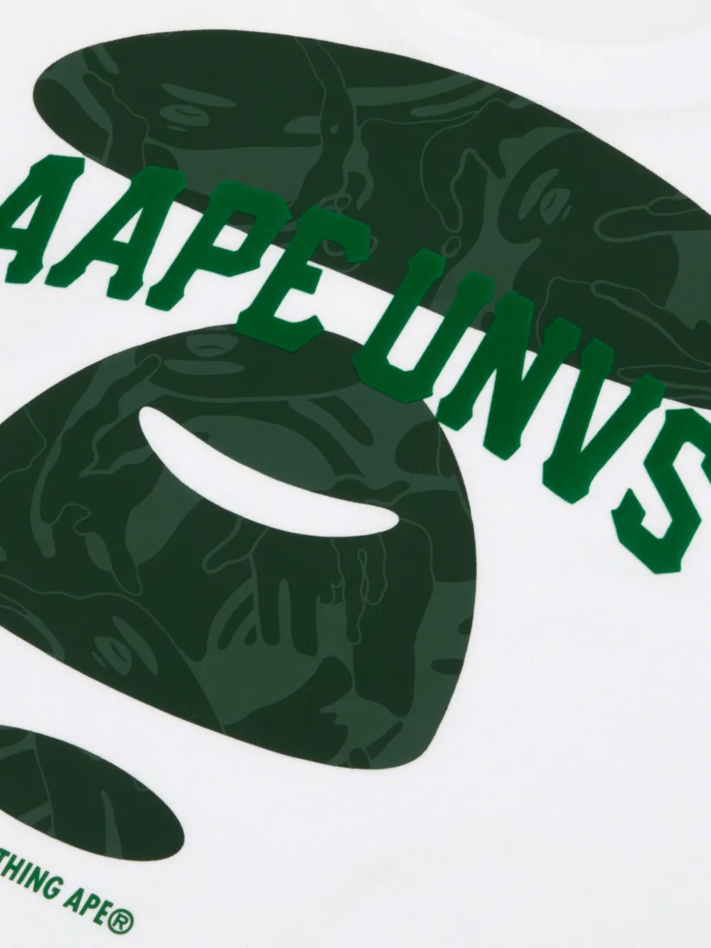 AAPE BY *A BATHING APE Aapeunvs Moonface T-shirt Wit