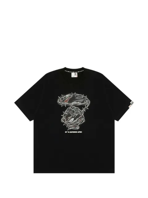 AAPE BY *A BATHING APE® camiseta AAPEUNVS con motivo gráfico Moonface
