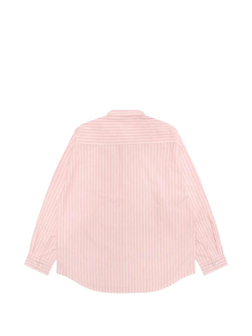 AAPE BY *A BATHING APE Moonface gestreept overhemd met knopen Roze