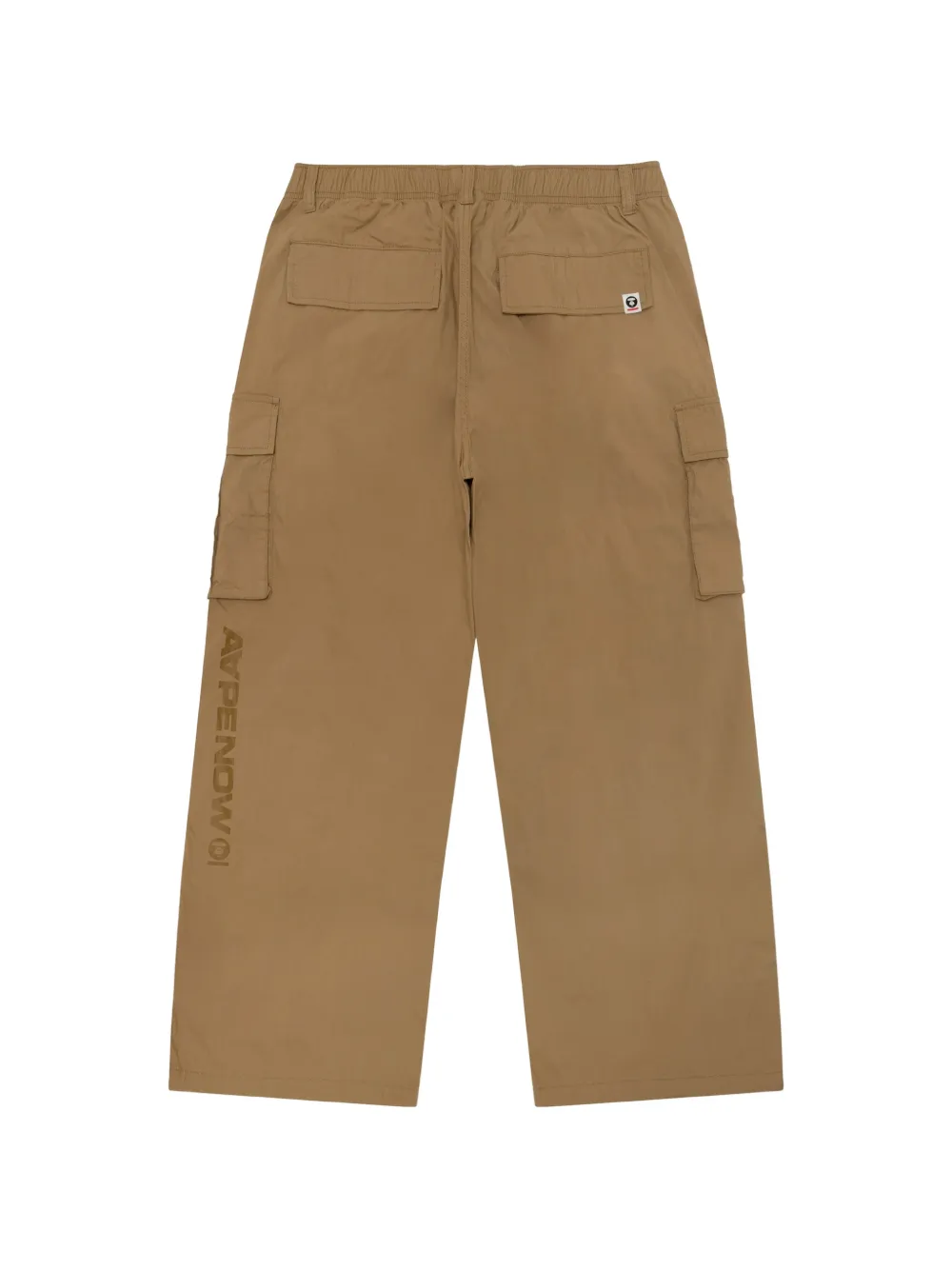 AAPE BY *A BATHING APE Cargo broek met logopatch Beige
