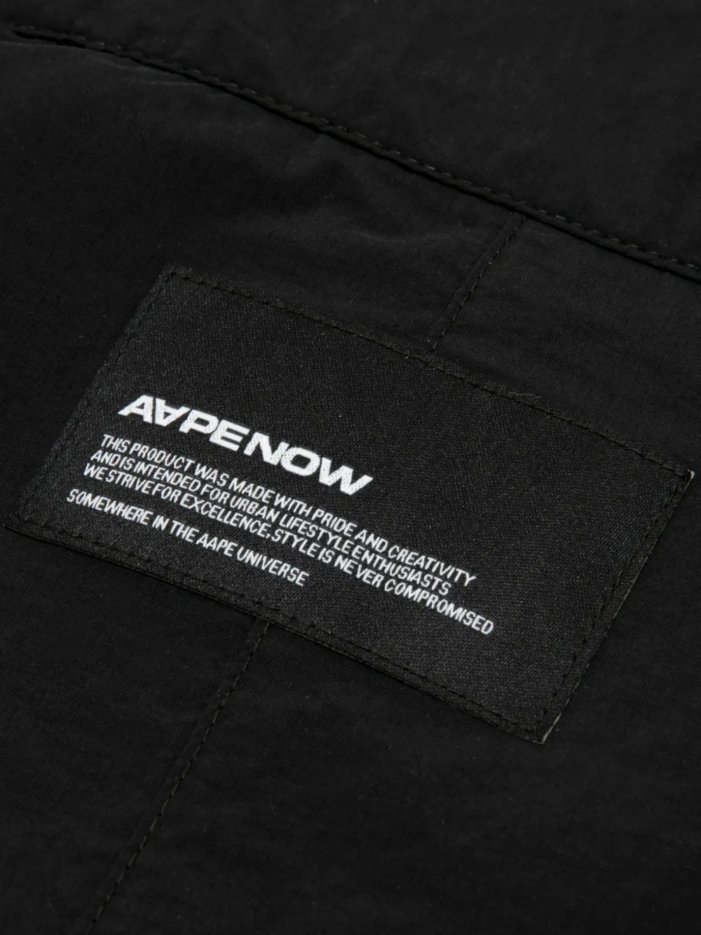 AAPE BY *A BATHING APE Aapenow trainingsjack met logopatch Zwart