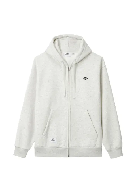 CHOCOOLATE logo-patch zip-up hoodie