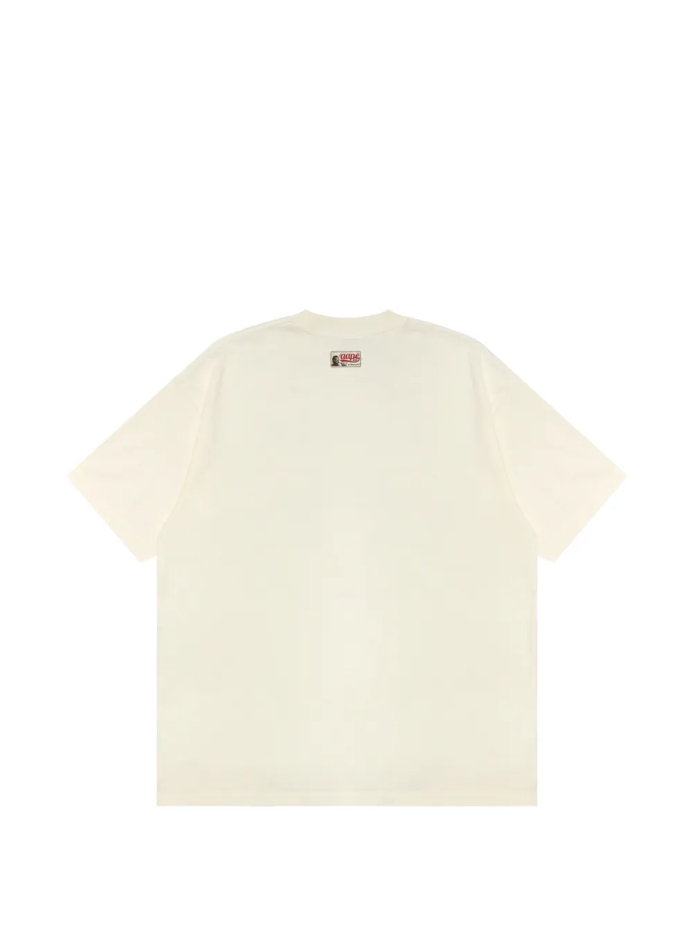 AAPE BY *A BATHING APE T-shirt met logopatch Beige