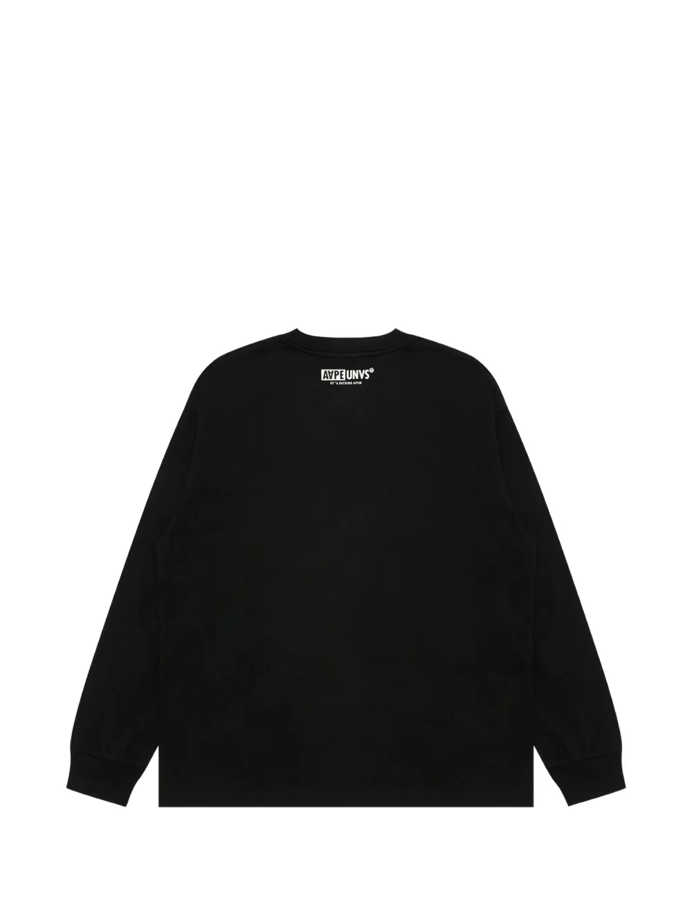 AAPE BY *A BATHING APE AAPEUNVS Moonface T-shirt met lange mouwen Zwart