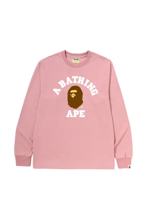 A BATHING APE® logo-print long-sleeve T-shirt
