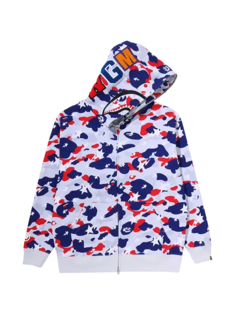 A BATHING APE® Shark camouflage hoodie