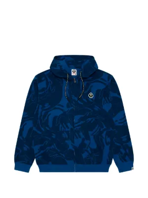 AAPE BY *A BATHING APE® カモフラージュ ジップ パーカー | ブルー