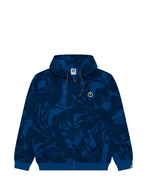 AAPE BY *A BATHING APE® camouflage-print zip-up hoodie