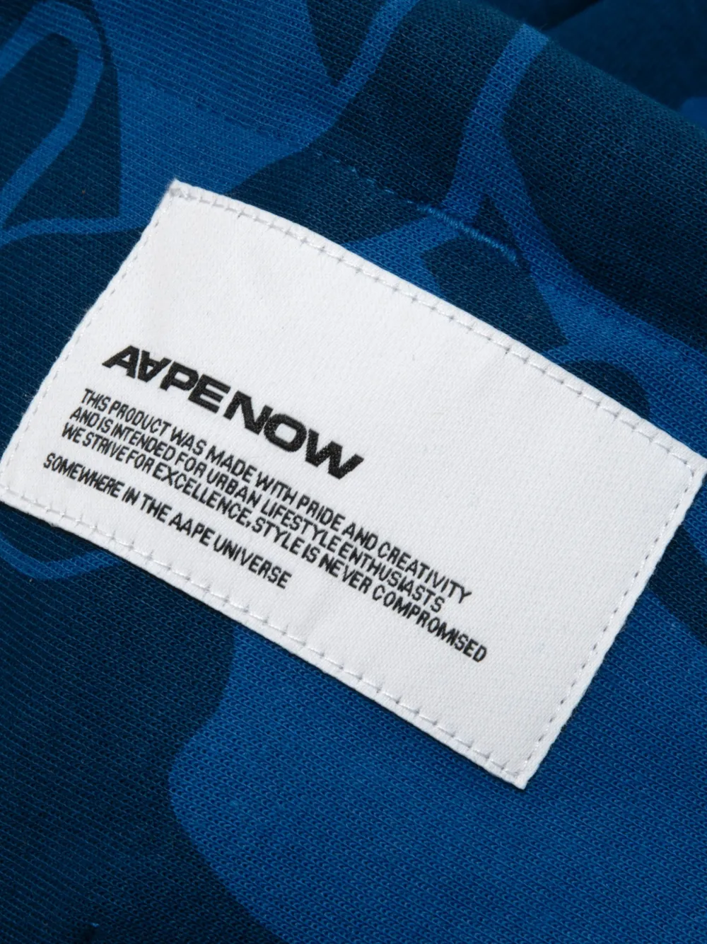 AAPE BY *A BATHING APE Hoodie met camouflageprint Blauw