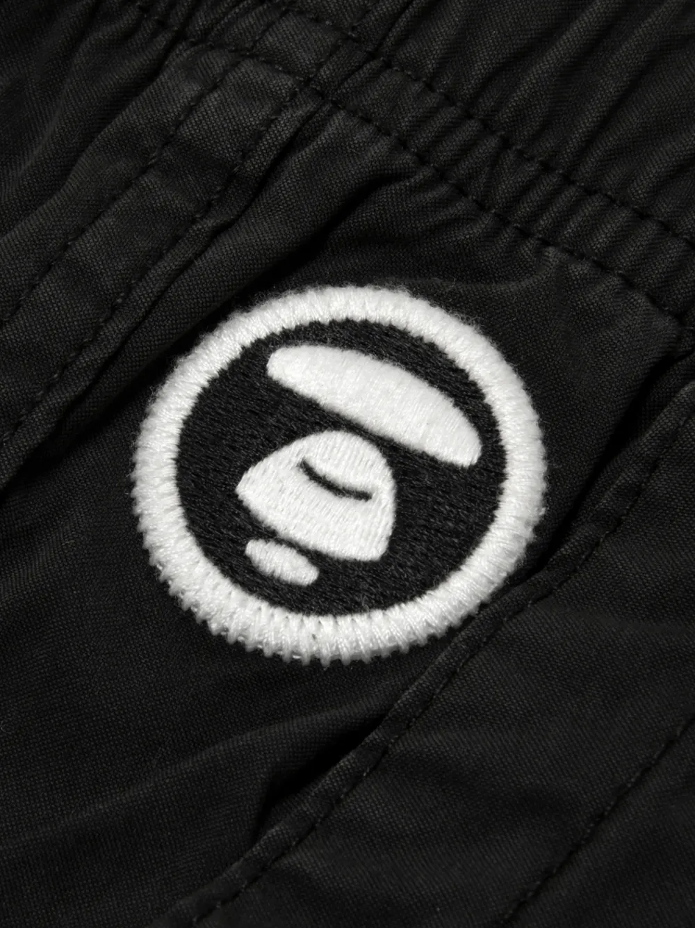 AAPE BY *A BATHING APE AAPENOW Moonface cargo broek met logoprint Zwart