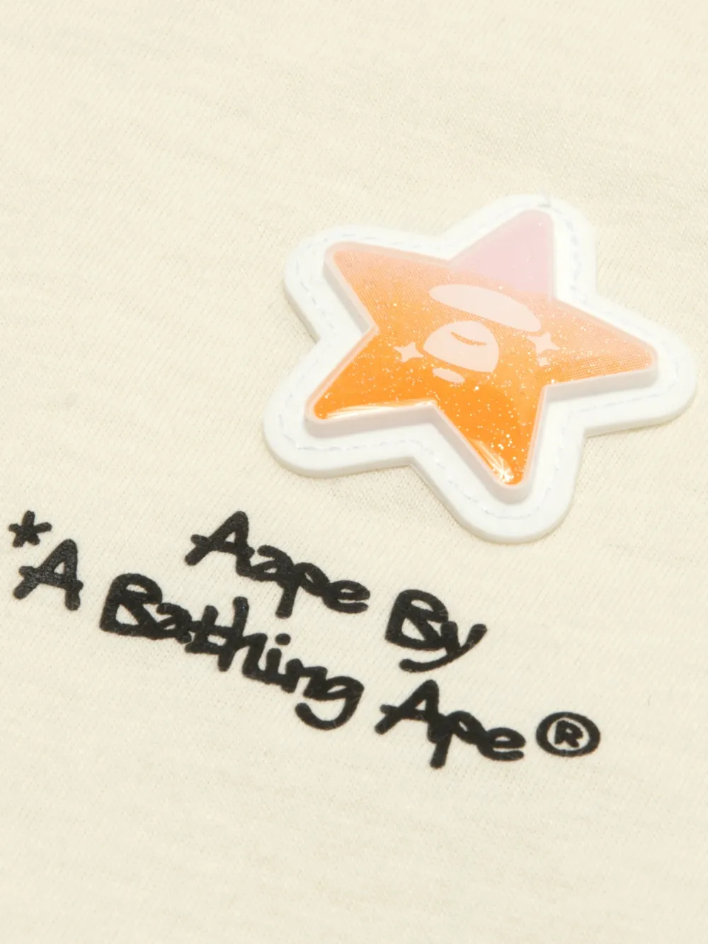 AAPE BY *A BATHING APE AAPE Star Moonface T-shirt met grafische print Wit