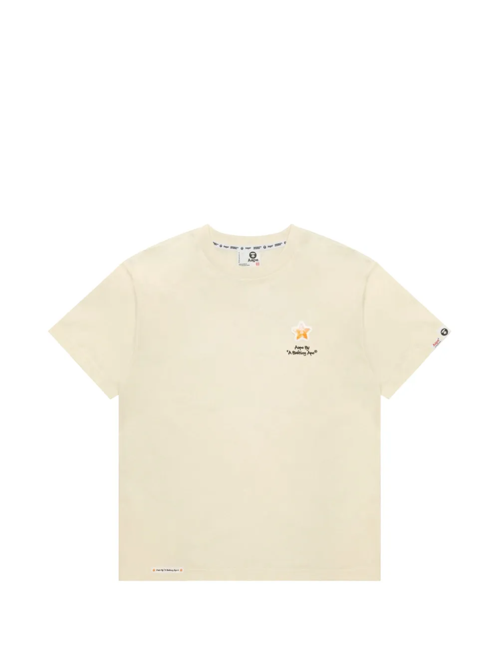 Aape By A Bathing Ape Aape Star Moonface Graphic-print T-shirt In White