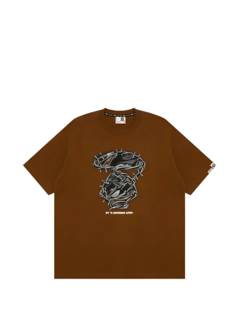 AAPE BY *A BATHING APE® t-shirt AAPEUNVS Moonface en coton à imprimé graphique