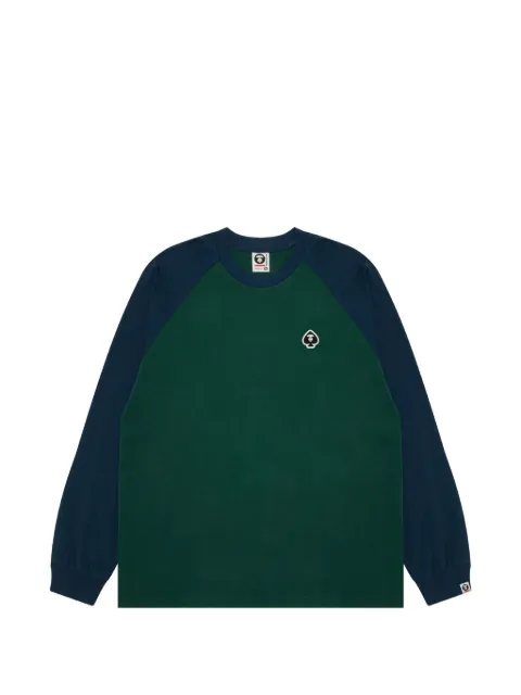 AAPE BY *A BATHING APE® футболка с рукавами реглан и логотипом