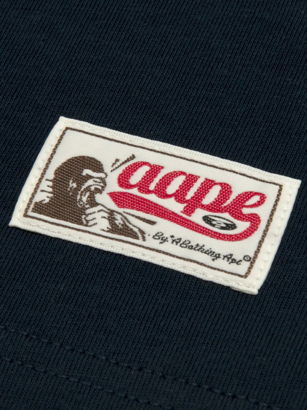 AAPE BY *A BATHING APE T-shirt met logopatch Zwart