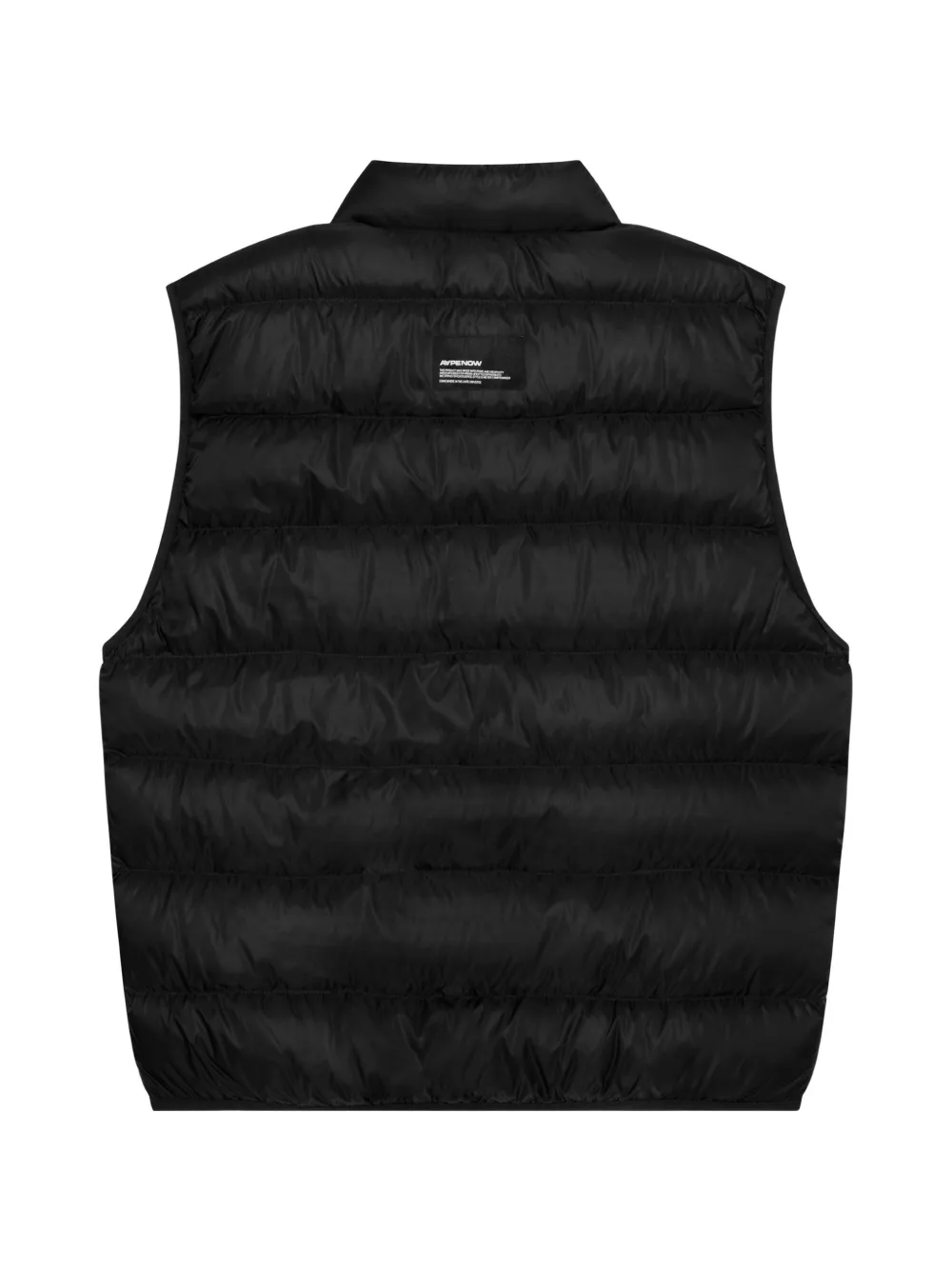 AAPE BY *A BATHING APE quilted logo-patch gilet Zwart