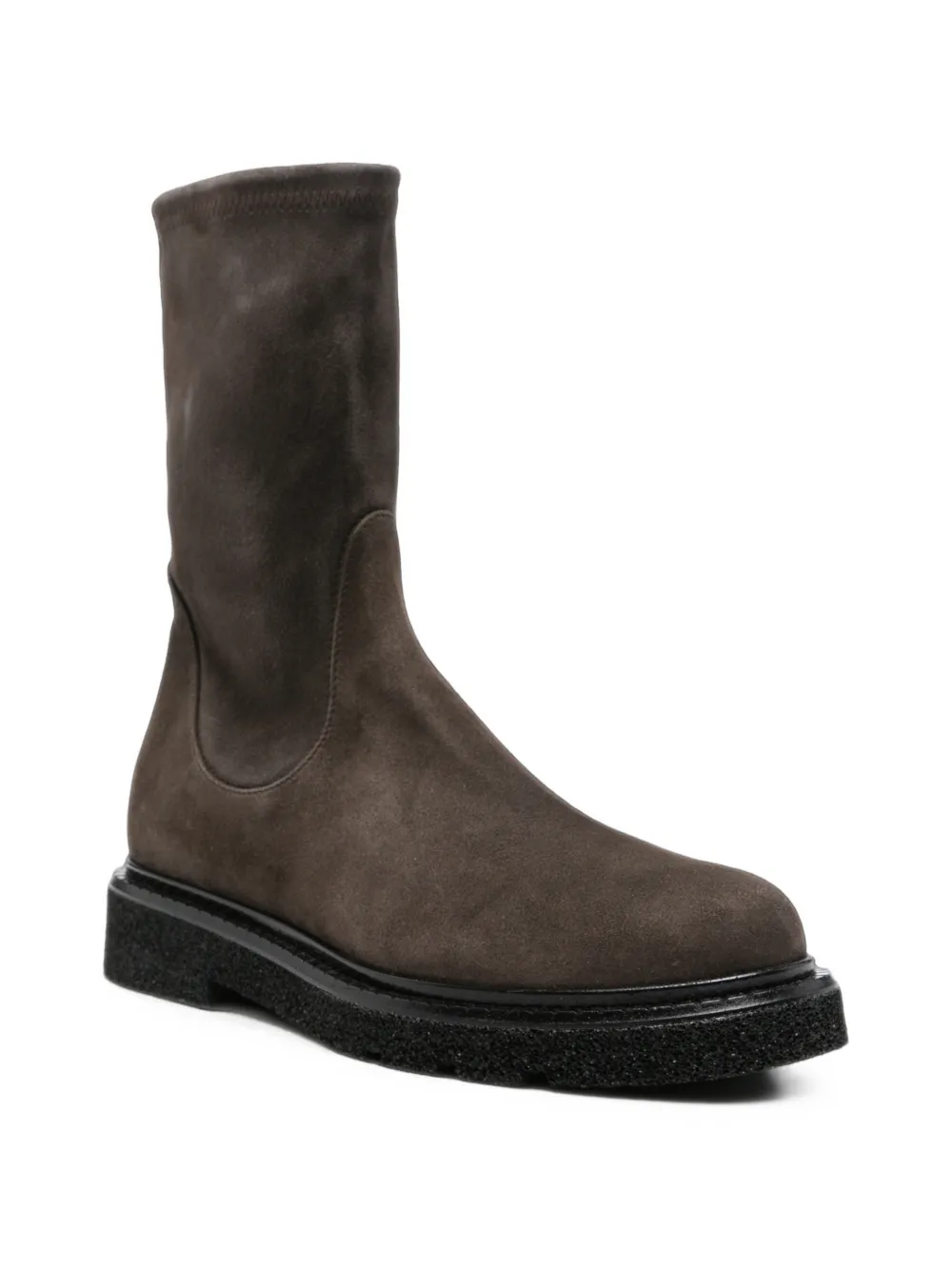 GUGLIELMO ROTTA rear-zip leather ankle boots Bruin
