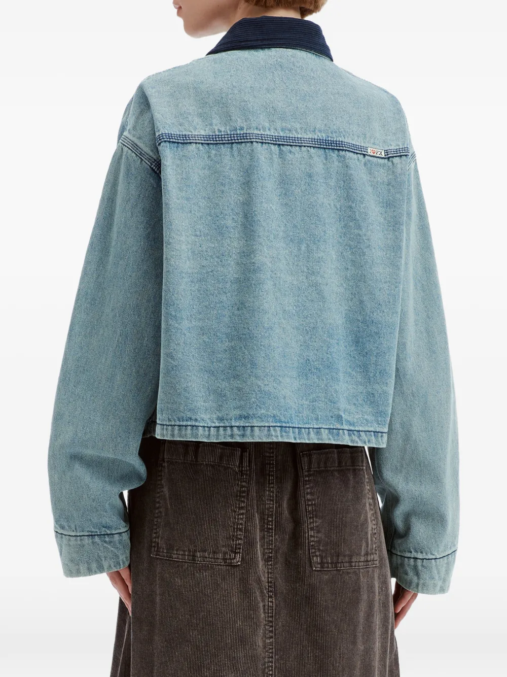 FINGERCROXX Denim jack Blauw