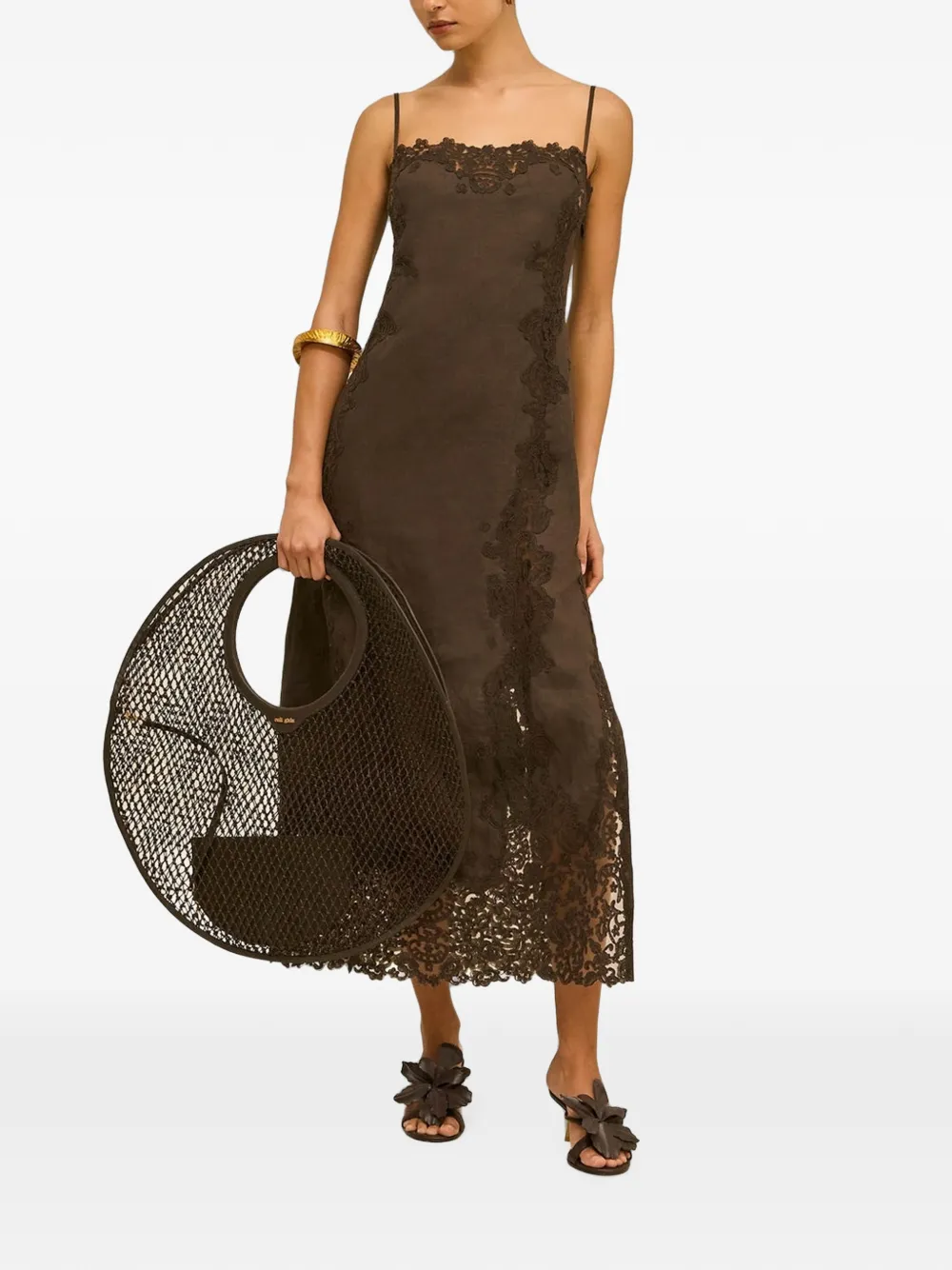 Cult Gaia Brendana jurk Bruin