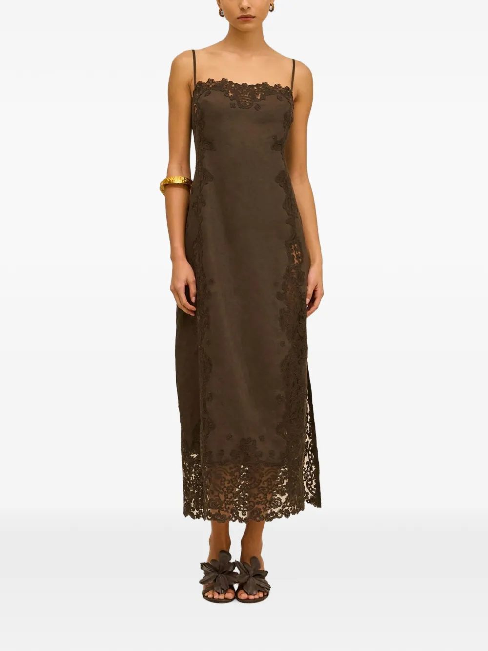 Cult Gaia Brendana jurk Bruin