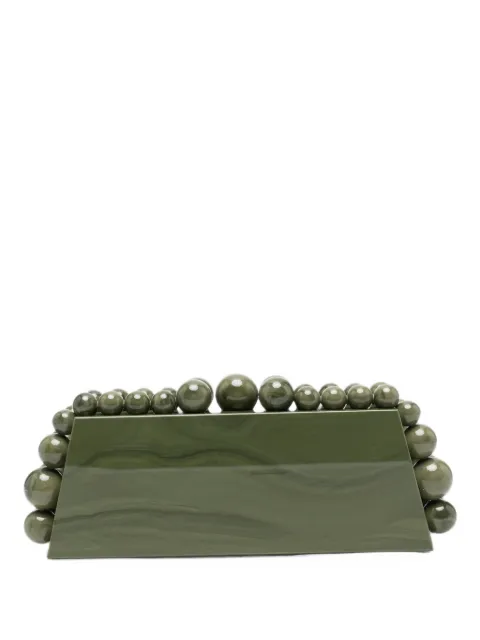 Cult Gaia Eos Lungo marbled clutch bag