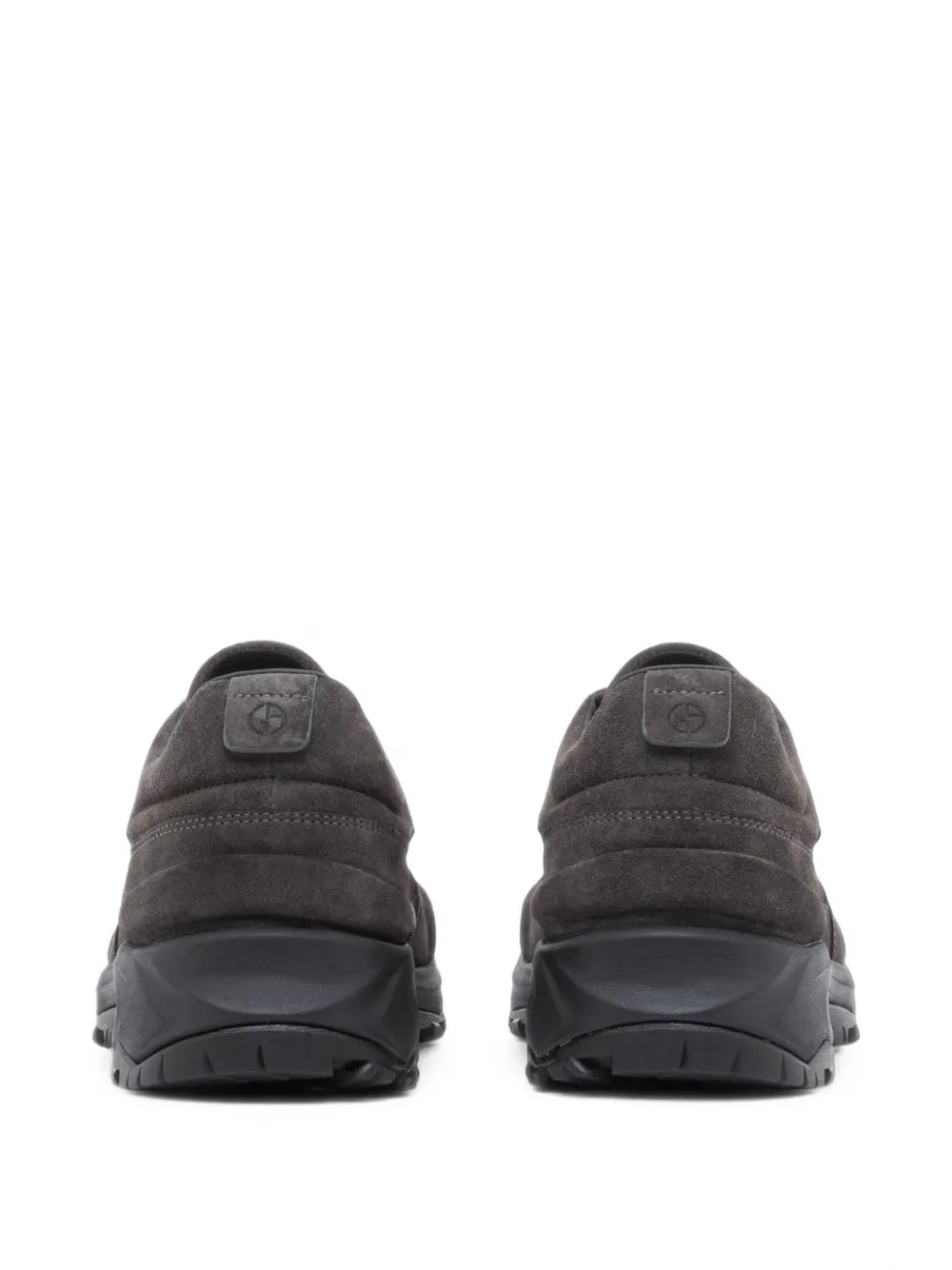 Giorgio Armani suede sneakers Grijs